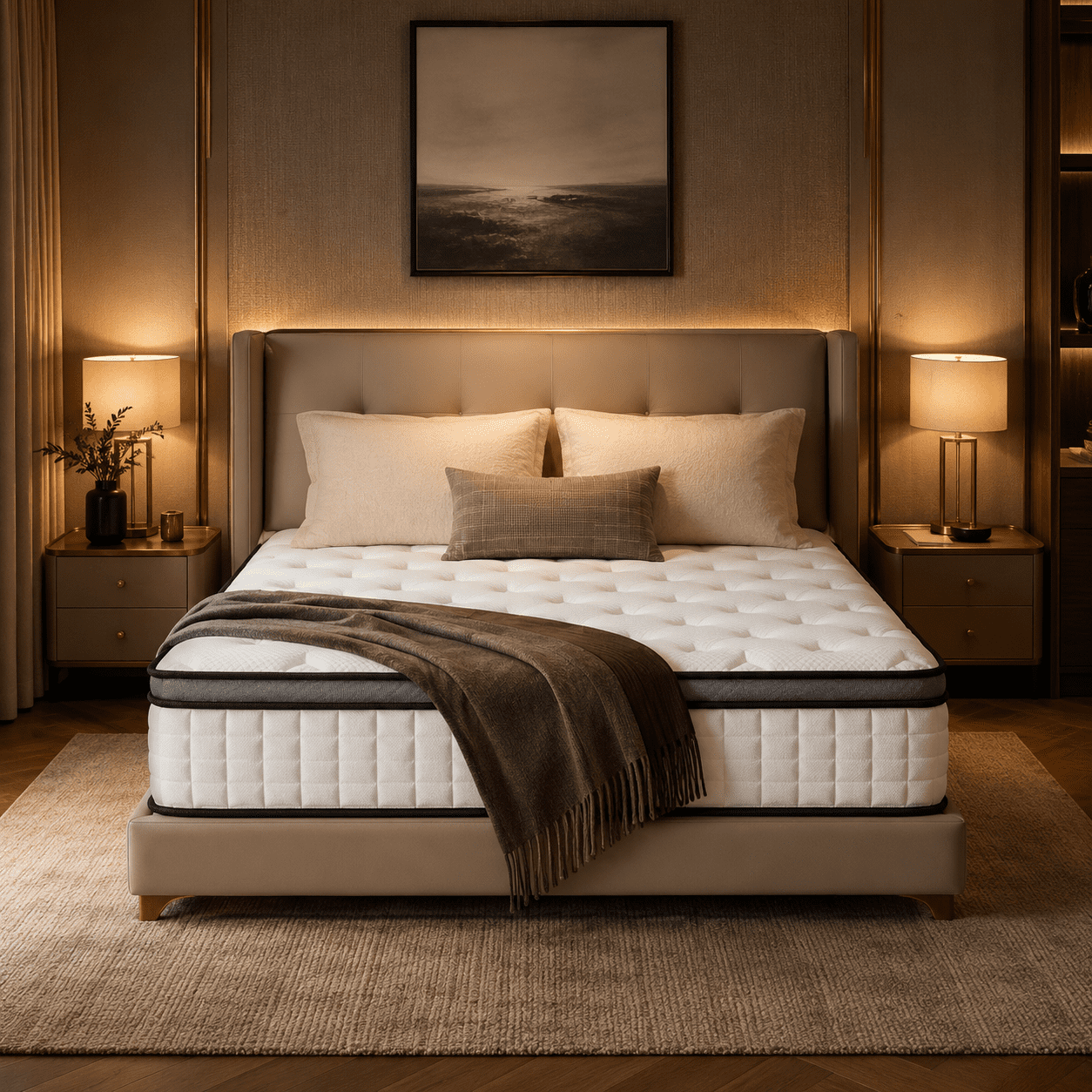 10" Queen Mattress, Euro Top Foam & Pocket Spring Hybrid Mattress in a Box, Plush Comfort, Pressure Relief and Motion Isolation