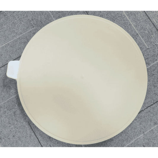 16-Inch Round Food Warming Tray for Keeping Pizza Hot, Food-Grade Silicone Electric Food Warmer Mat, 176±10℉ Temperature Control, 120V 130W Foldable Design, for Party, Family, Commercial (Beige)