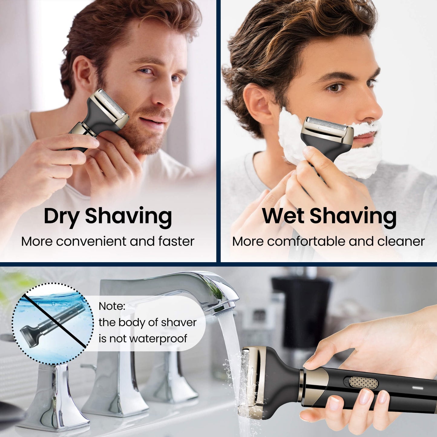 Sentryse Nose Hair Trimmer, 4 in 1 Electric Razor for Men, Cordless Waterproof Ear and Nose Hair Trimmer