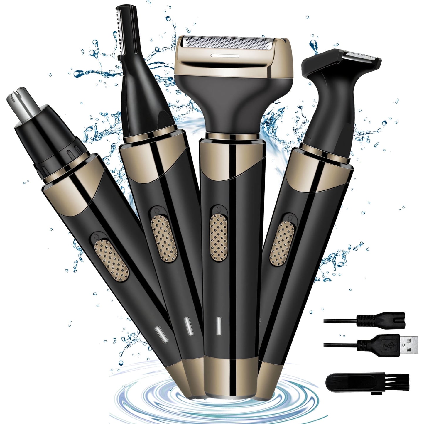 Sentryse Nose Hair Trimmer, 4 in 1 Electric Razor for Men, Cordless Waterproof Ear and Nose Hair Trimmer