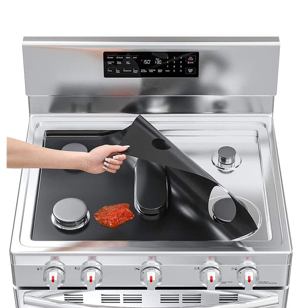 Stove Cover, Silicone Reusable Gas Range Protector, Stove Top Protectors for Samsung, Fast Clean Liners for Kitchen/Cooking, Reusable, Non-Stick, Safe and Non-toxic