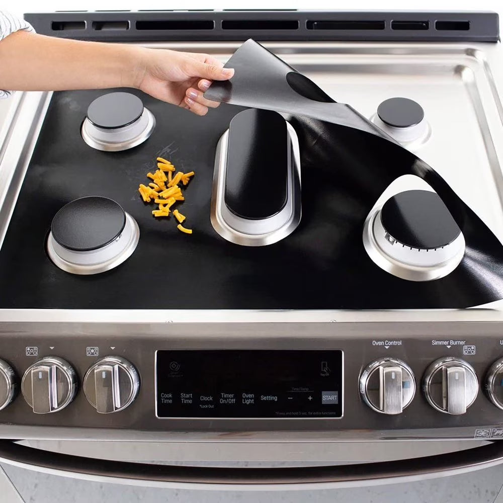 Stove Cover, Silicone Reusable Gas Range Protector, Stove Top Protectors for Samsung, Fast Clean Liners for Kitchen/Cooking, Reusable, Non-Stick, Safe and Non-toxic