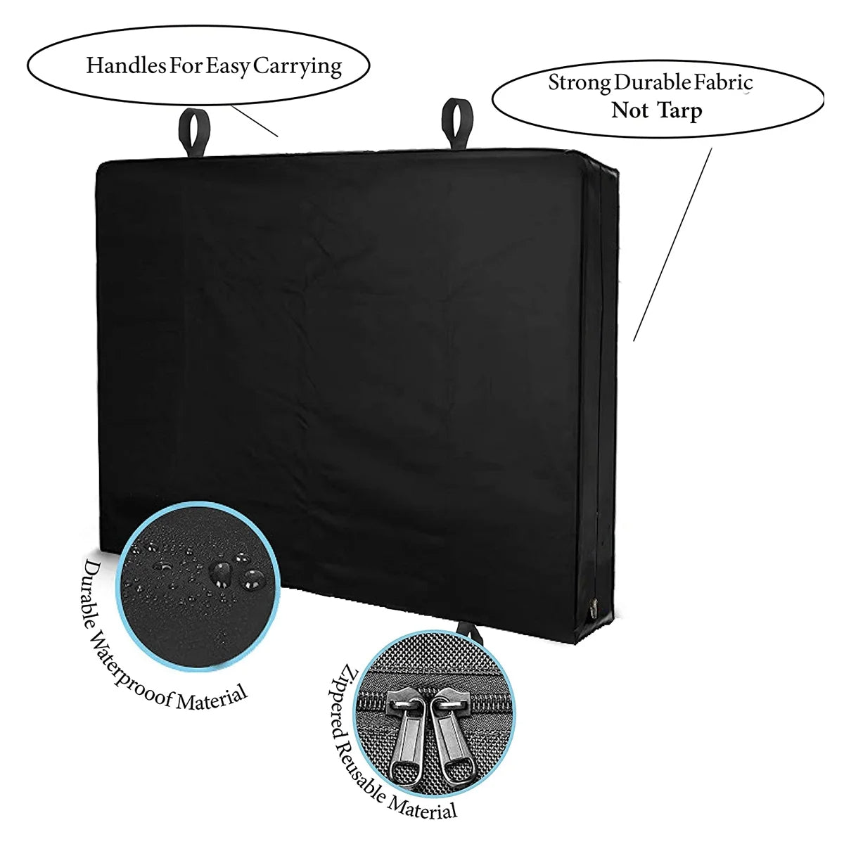 Sentryse Waterproof Mattress Bag for Moving & Storage, Heavy-Duty Queen Size Mattress Cover with Handles & Zippers