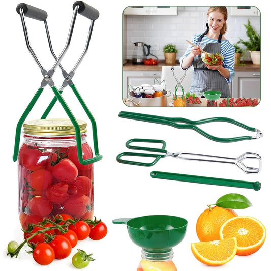 Sentryse Canning Kit, 5 Piece Canning Supplies Starter Kit, Stainless Steel Canning Set for Beginner
