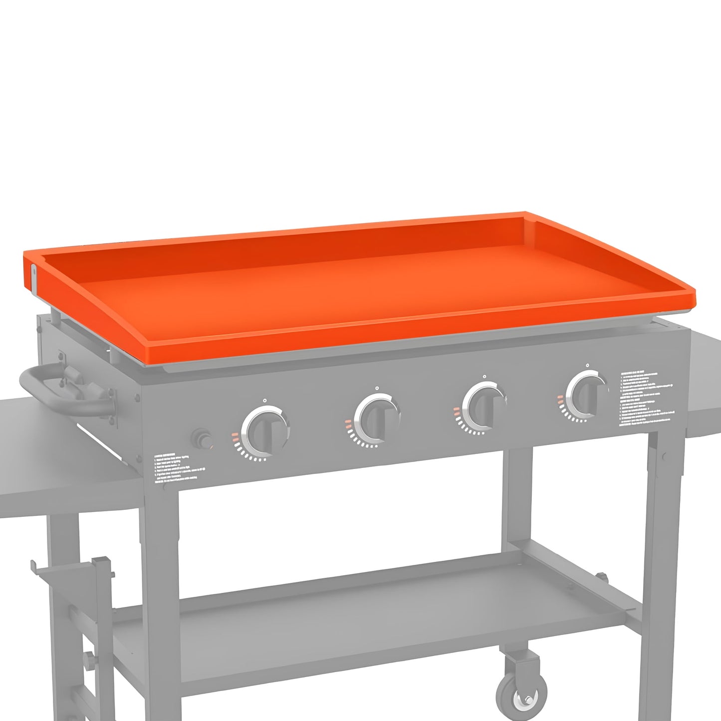36" Full-Edge Protective Griddle Mat for Blackstone, Food-Grade Silicone Griddle Cover, Blackstone Griddle Accessories, Orange