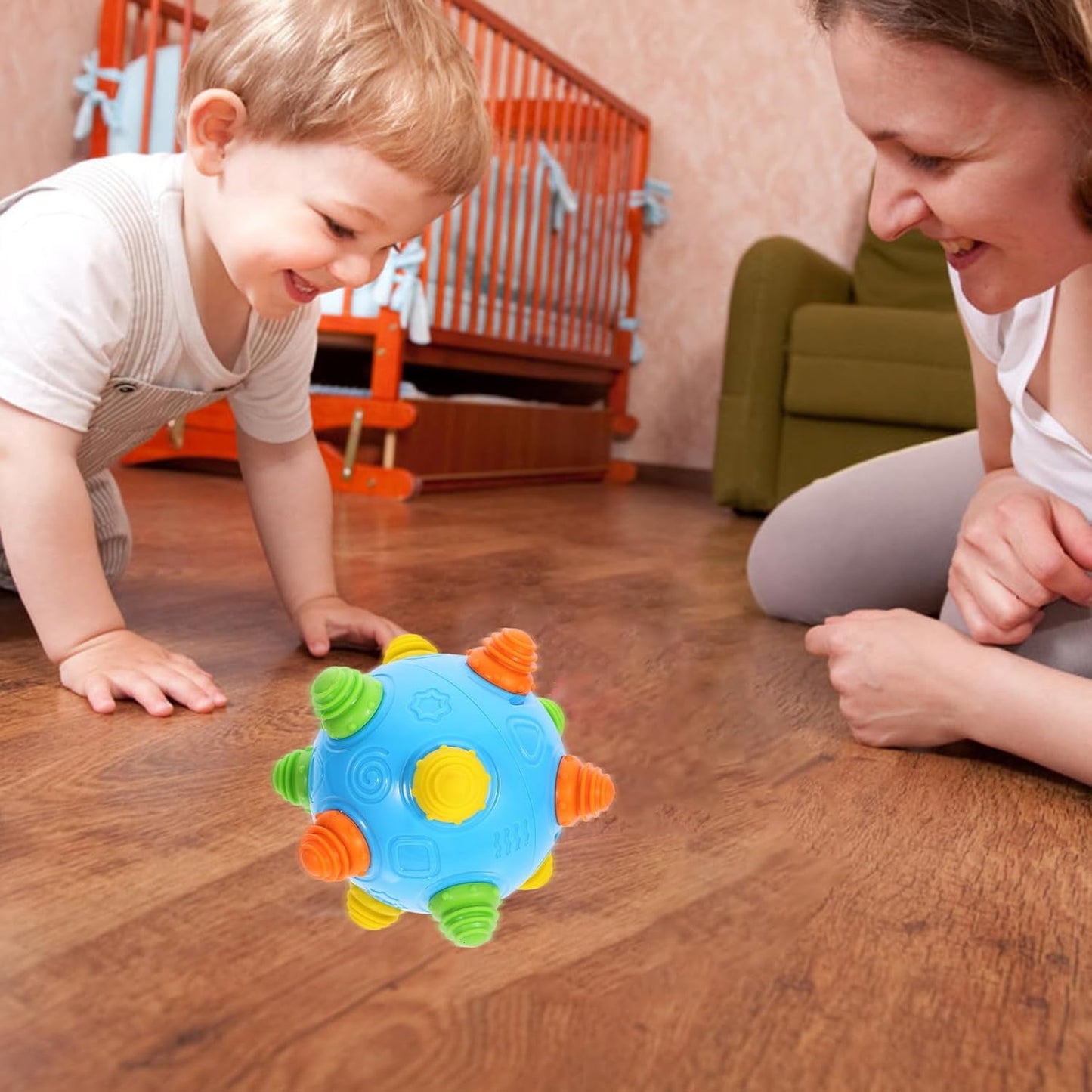 Sentryse Toddlers Baby Music Shake Dancing Ball Toy, Move and Crawl Ball Toys for 3+ Year Old Boys Girls, 1 pack