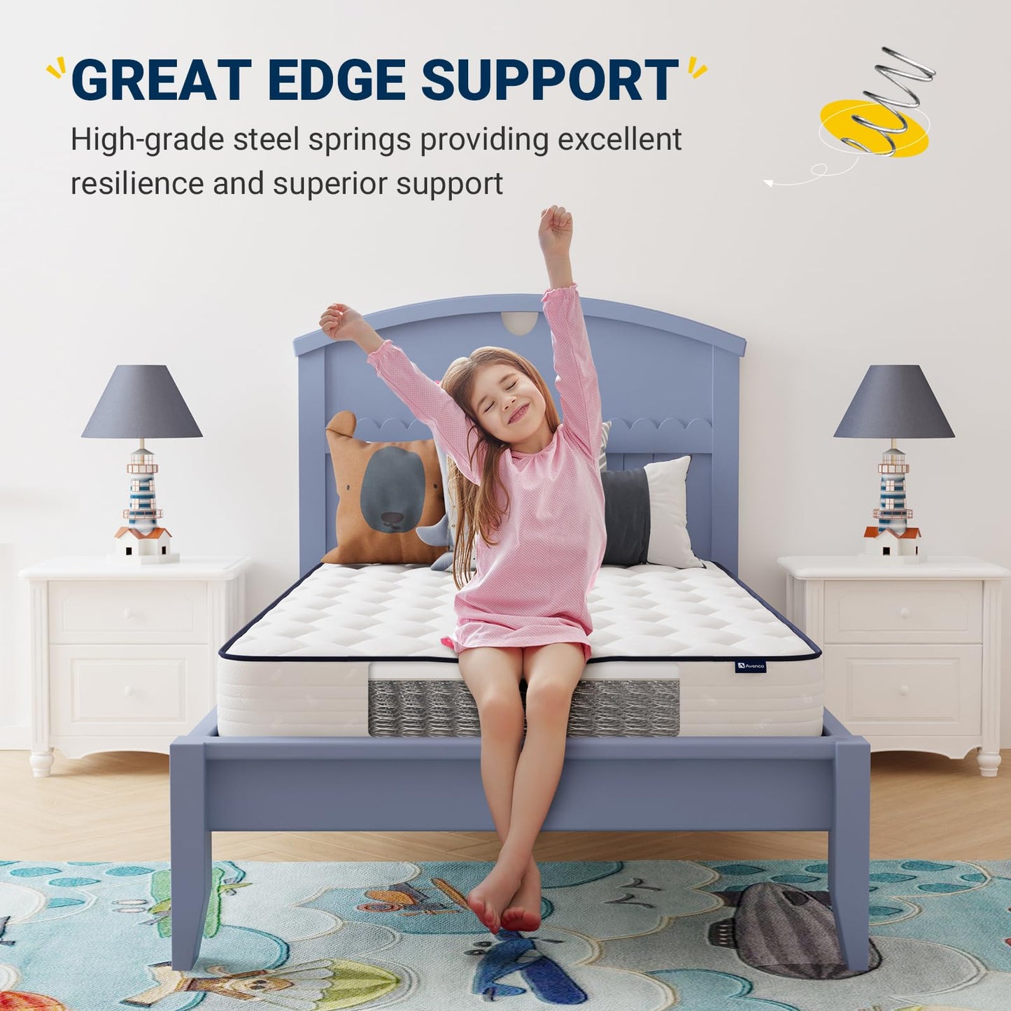 6 Inch Twin XL Mattress, Twin Bed Mattresses in a Box