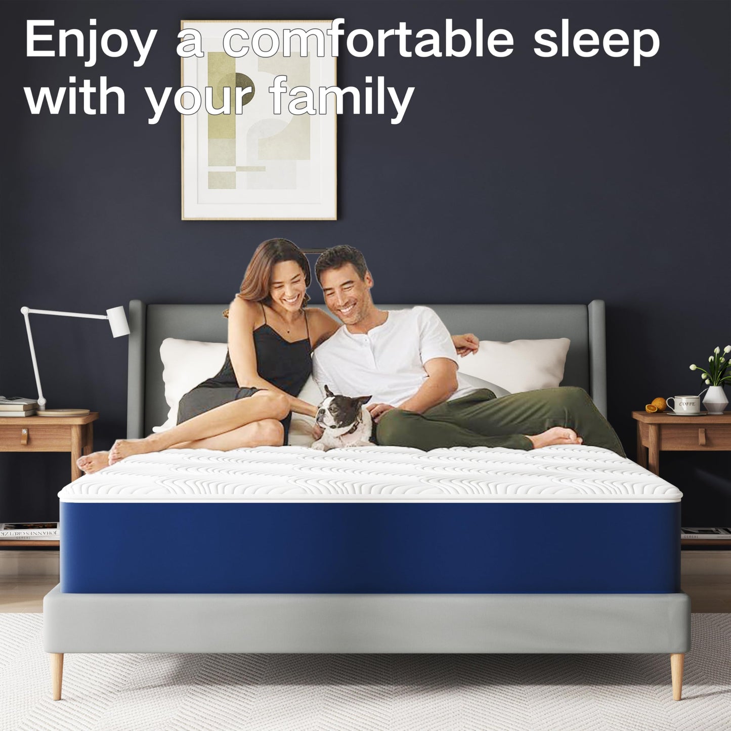 12 Inch Queen Mattress,Queen Size Mattress with Washable Zipper Cover