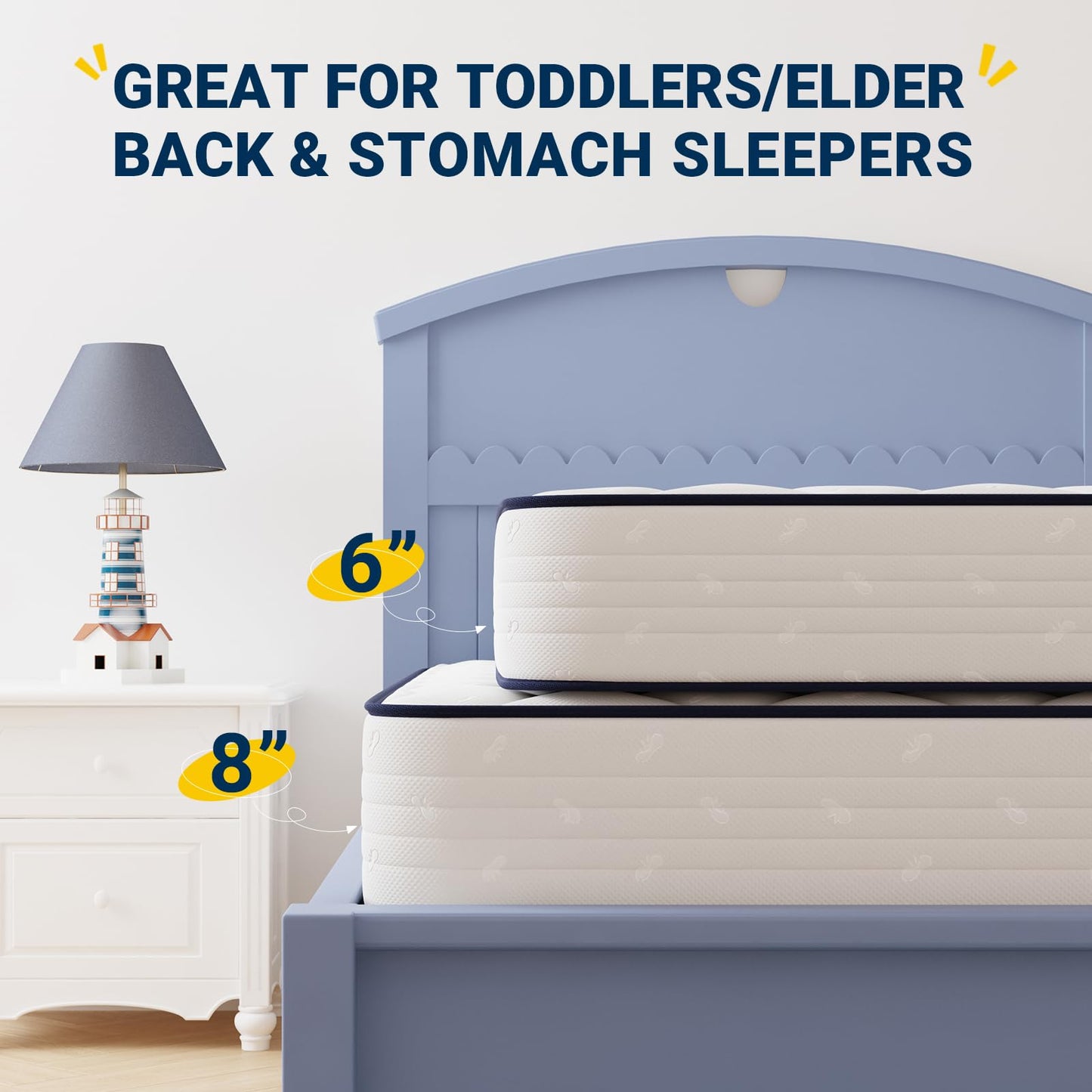 6 Inch Twin XL Mattress, Twin Bed Mattresses in a Box